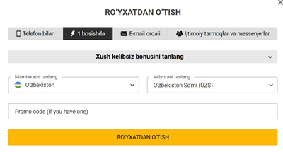 Qanday ro'yxatdan o'tish?